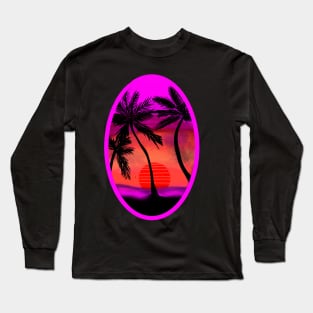 Sunset in the beach Long Sleeve T-Shirt